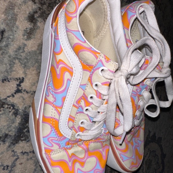 Vans Tapered Stacked UV Ink Sunwaves Sneakers size 7 - Picture 4 of 7